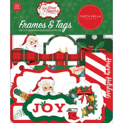 Carta Bella Dear Santa Die Cuts - Frames & Tags